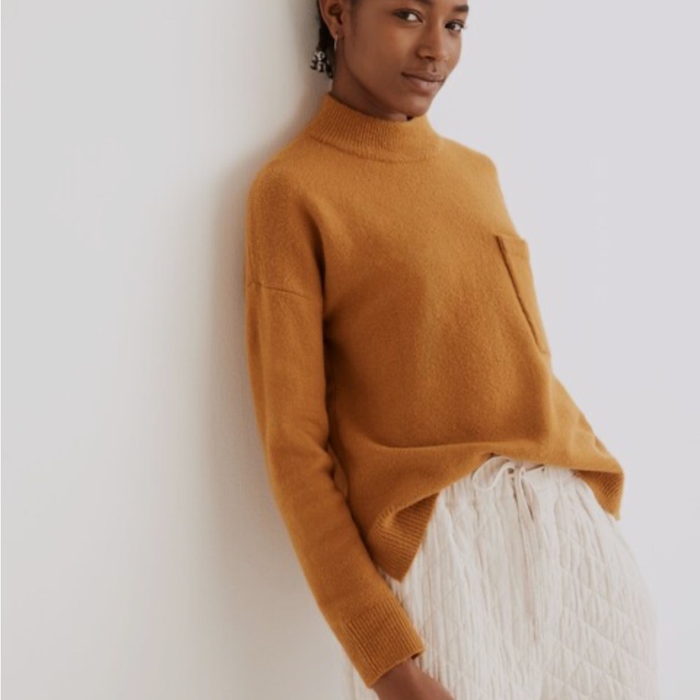 Madewell | Redmond Mockneck Pocket Sweater | Small